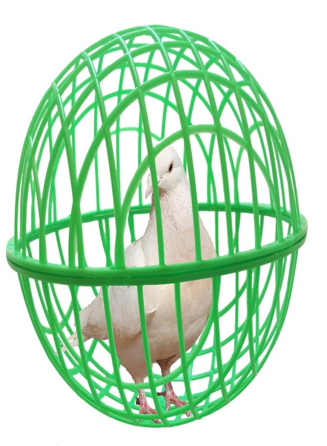 CalorMixs 7.8" Ball-Shaped Movable Pigeon Chick Coop, Little Rabbit Duck Guinea Pig Safe Walking Net,Preventing Dog Bites, Predation by Eagles Wolves Cats Eagles, Pet Safety Cage - Image 1